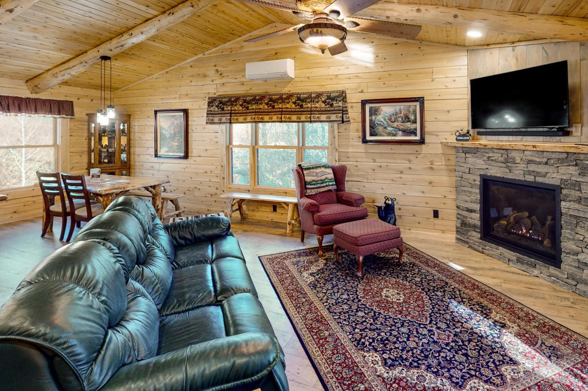 Blackbear Log Cabin Morrisville Exterior foto